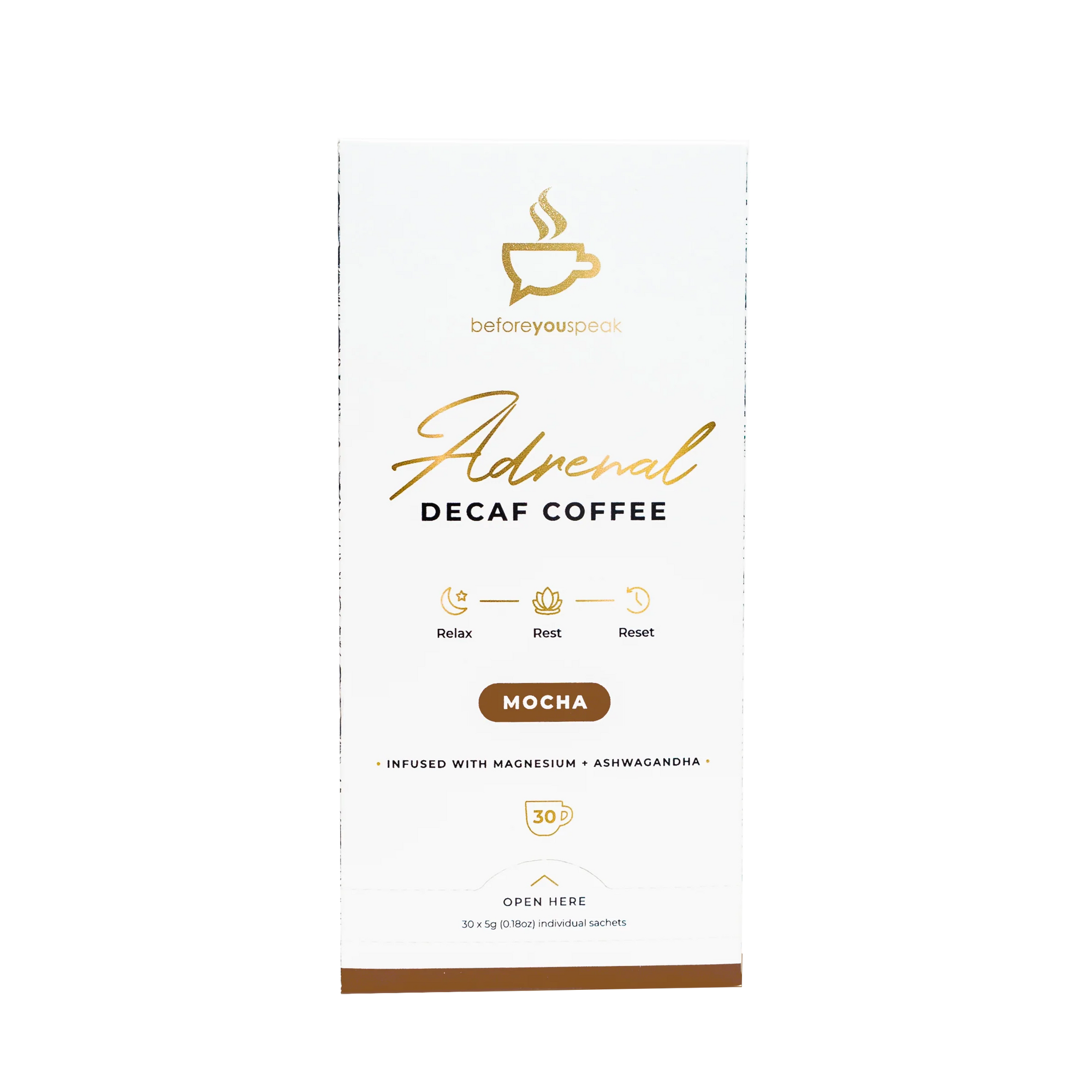 BEFOREYOUSPEAK Adrenal Decaf Coffee