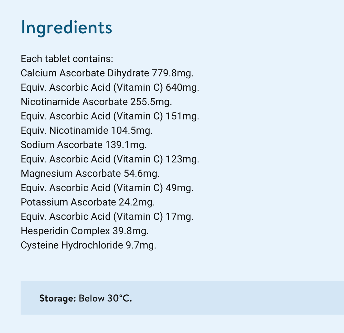 ETHICAL NUTRIENTS Extra C Tablets