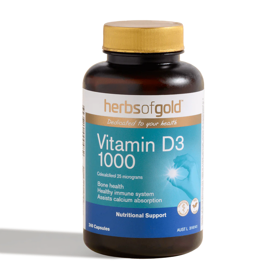 HERBS OF GOLD Vitamin D3 1000