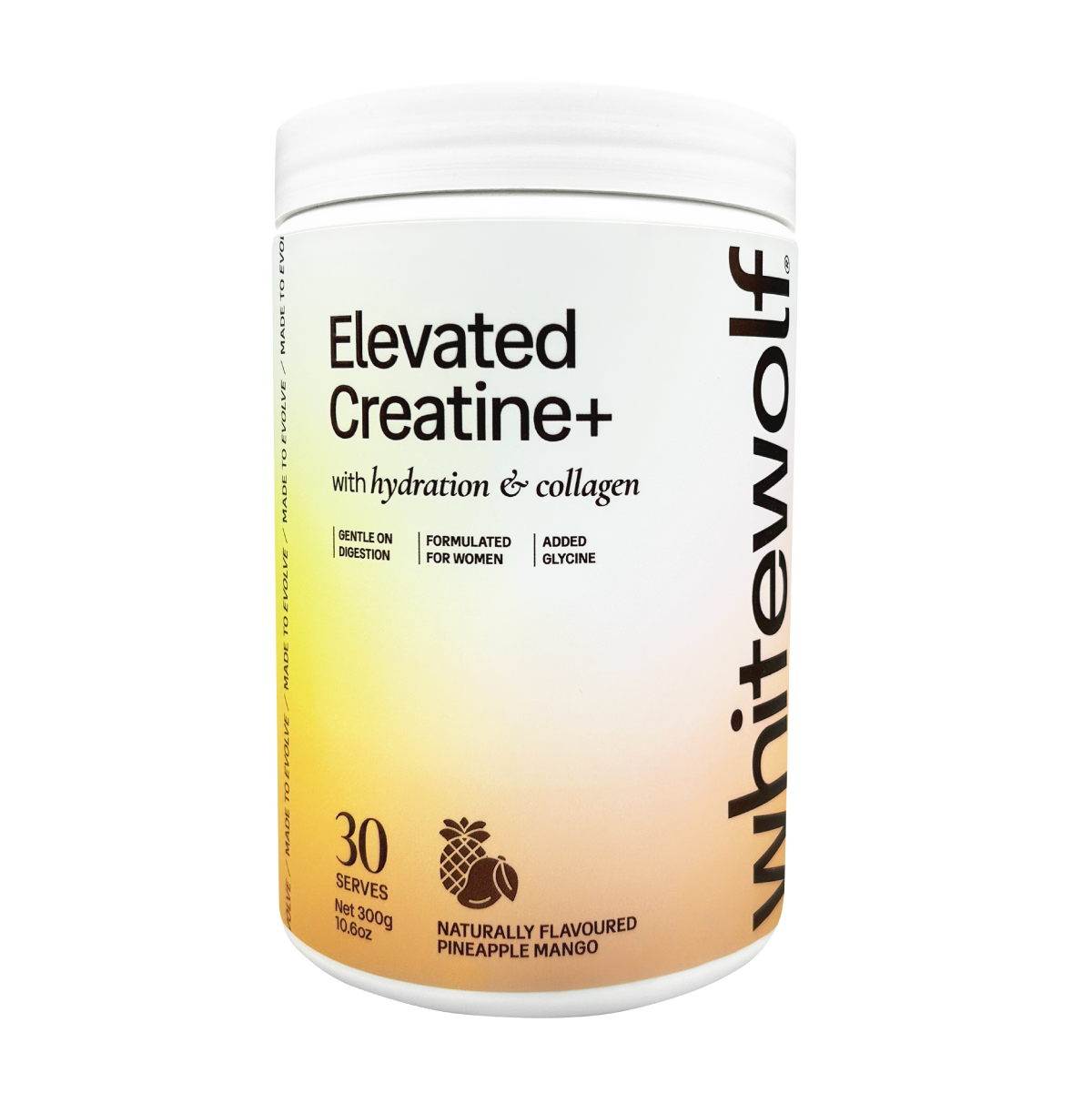 WHITE WOLF Elevated Creatine+ With Hydration & Collagen
