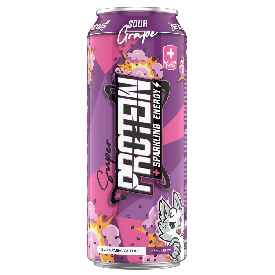 NEXUS SPORTS NUTRITION Super Protein Water Sparkling Water + Energy RTD