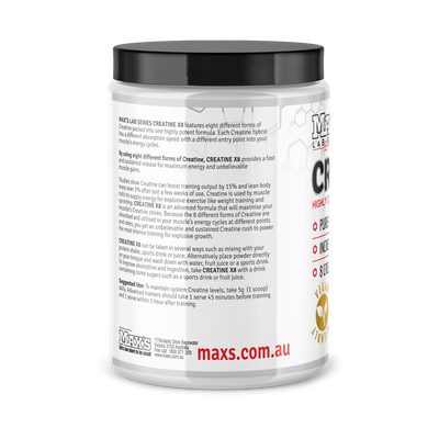 MAXS Lab Series: Creatine X8