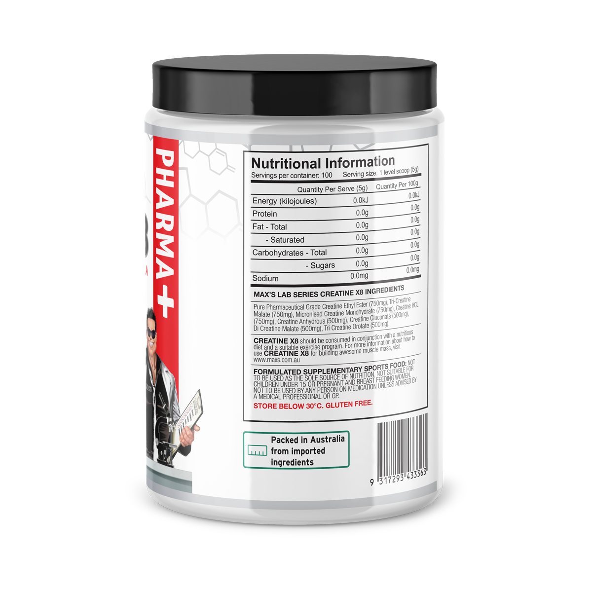 MAX'S Lab Series: Creatine X8