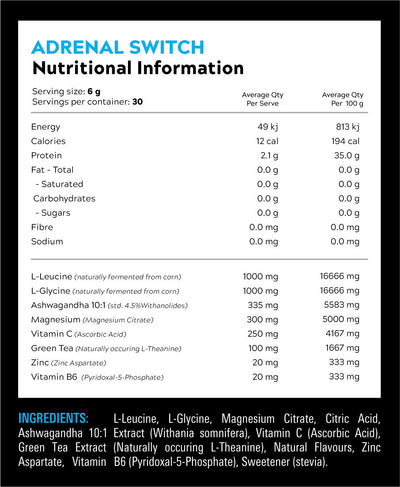 SWITCH NUTRITION Adrenal Switch