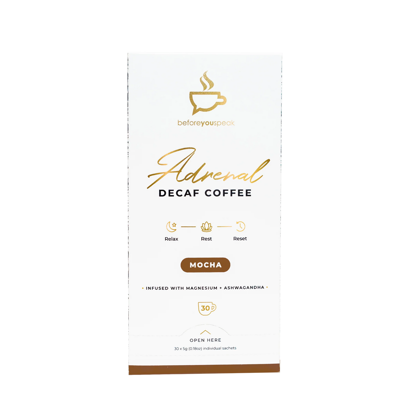 BEFOREYOUSPEAK Adrenal Decaf Coffee