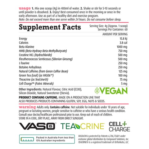 WHITE WOLF NUTRITION Natural Pre-Workout