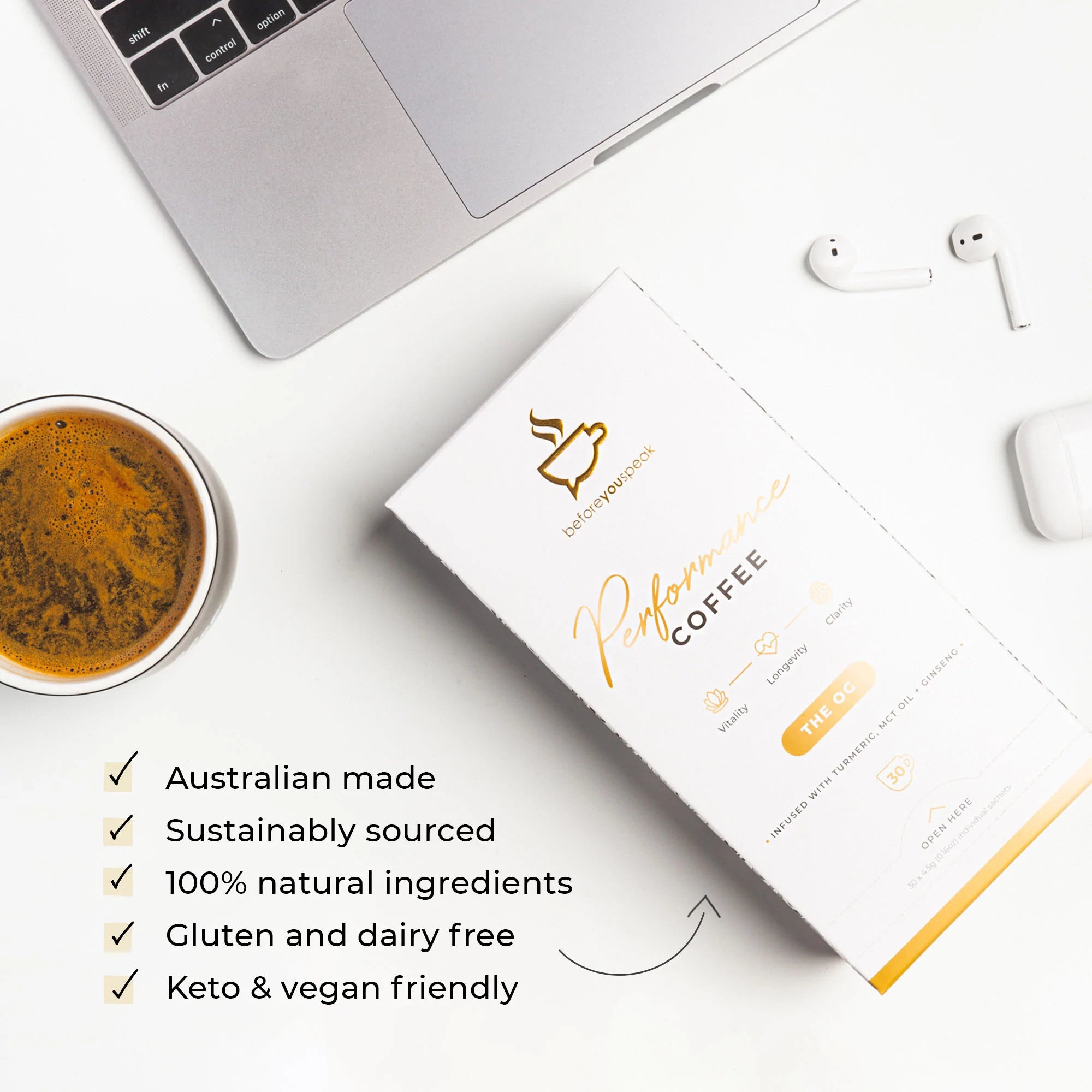 BEFORE YOU SPEAK Performance Coffee