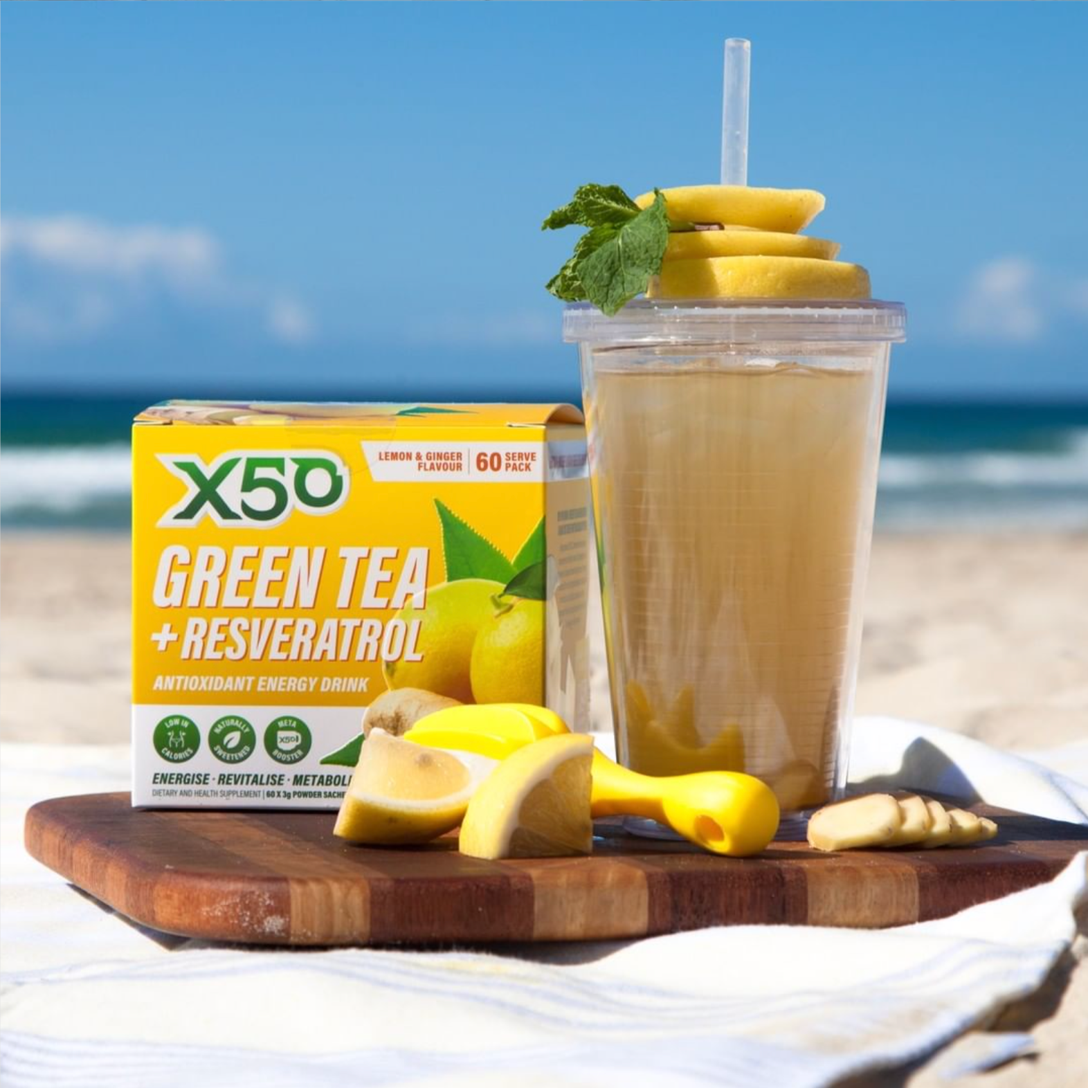 X50 Green Tea + Resveratrol