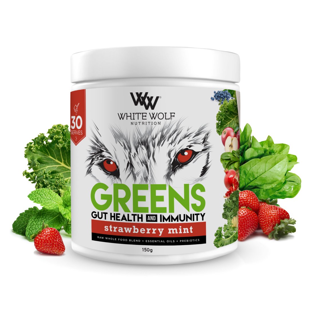 WHITE WOLF NUTRITION  Greens Gut Health & Immunity