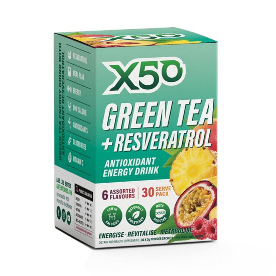 X50 Green Tea + Resveratrol