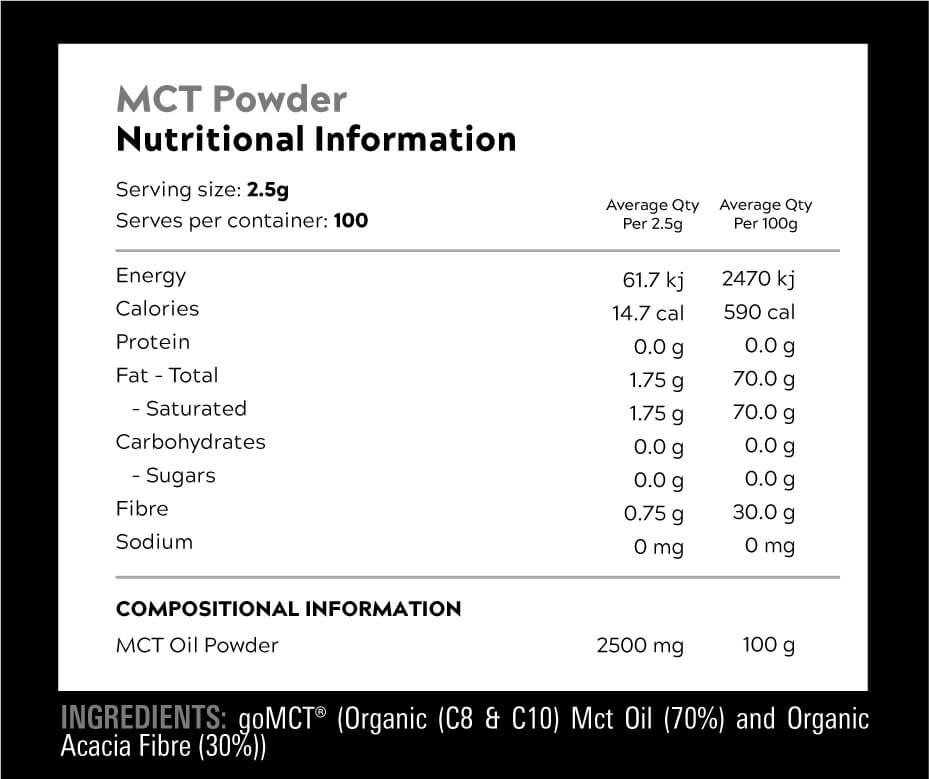 SWITCH NUTRITION MCT Oil Powder