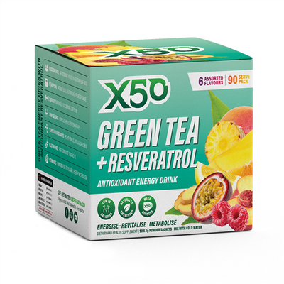 X50 Green Tea + Resveratrol